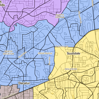 Screenshot of
        DistrictBuilder