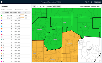 DistrictBuilde prototype screenshot