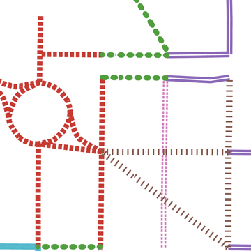 Wireframe of homepage, medium information density